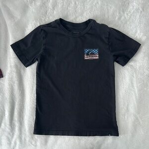 Quiksilver Black Short Sleeve Tee Casual Cotton